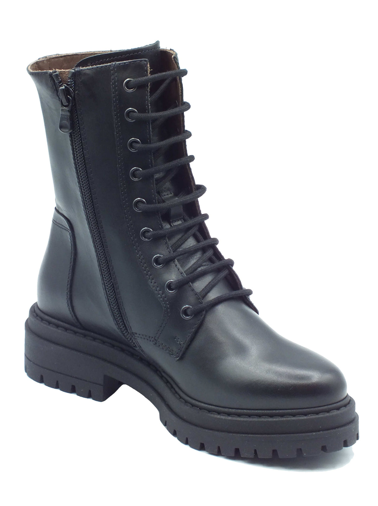 Nero Giardini Nero Giardini Anfibi Donna I618023D Guanto Col. Nero pelle nero Nero