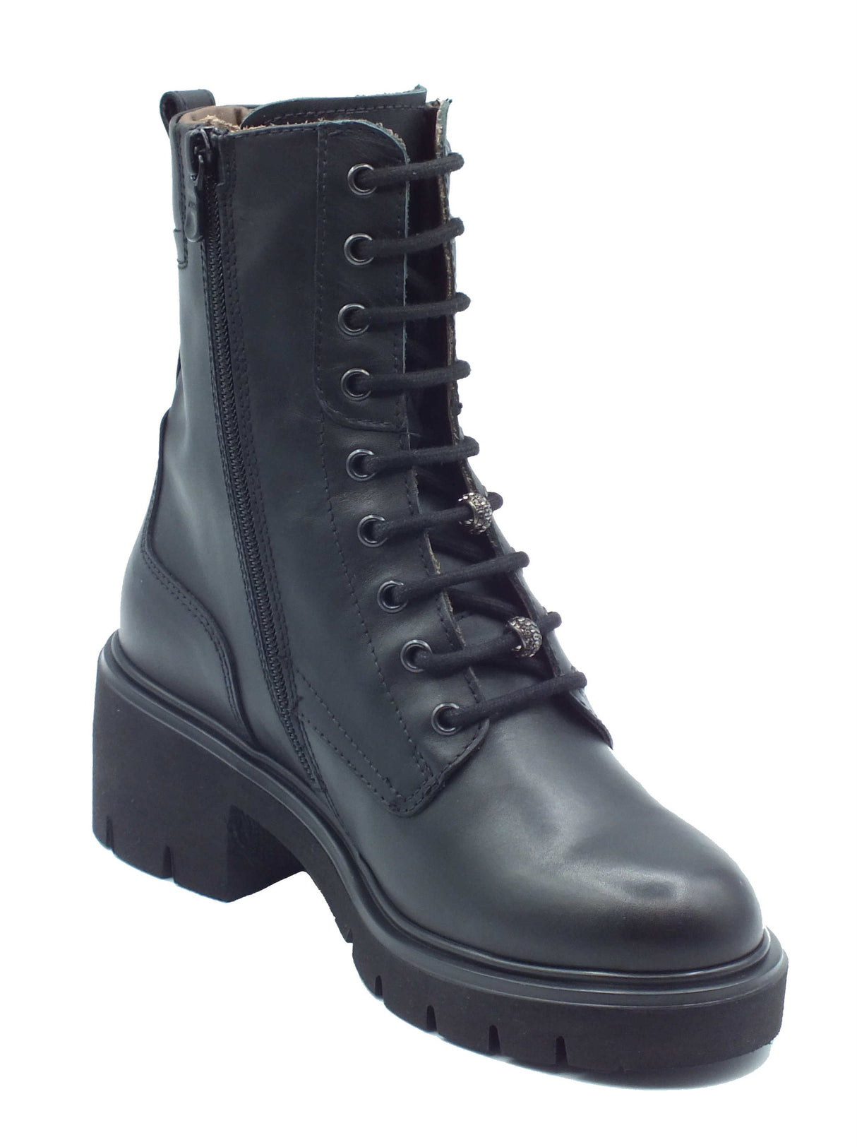 Nero Giardini Nero Giardini Tronchetti con tacco Donna I618050D Guanto Col. Nero pelle nero Nero