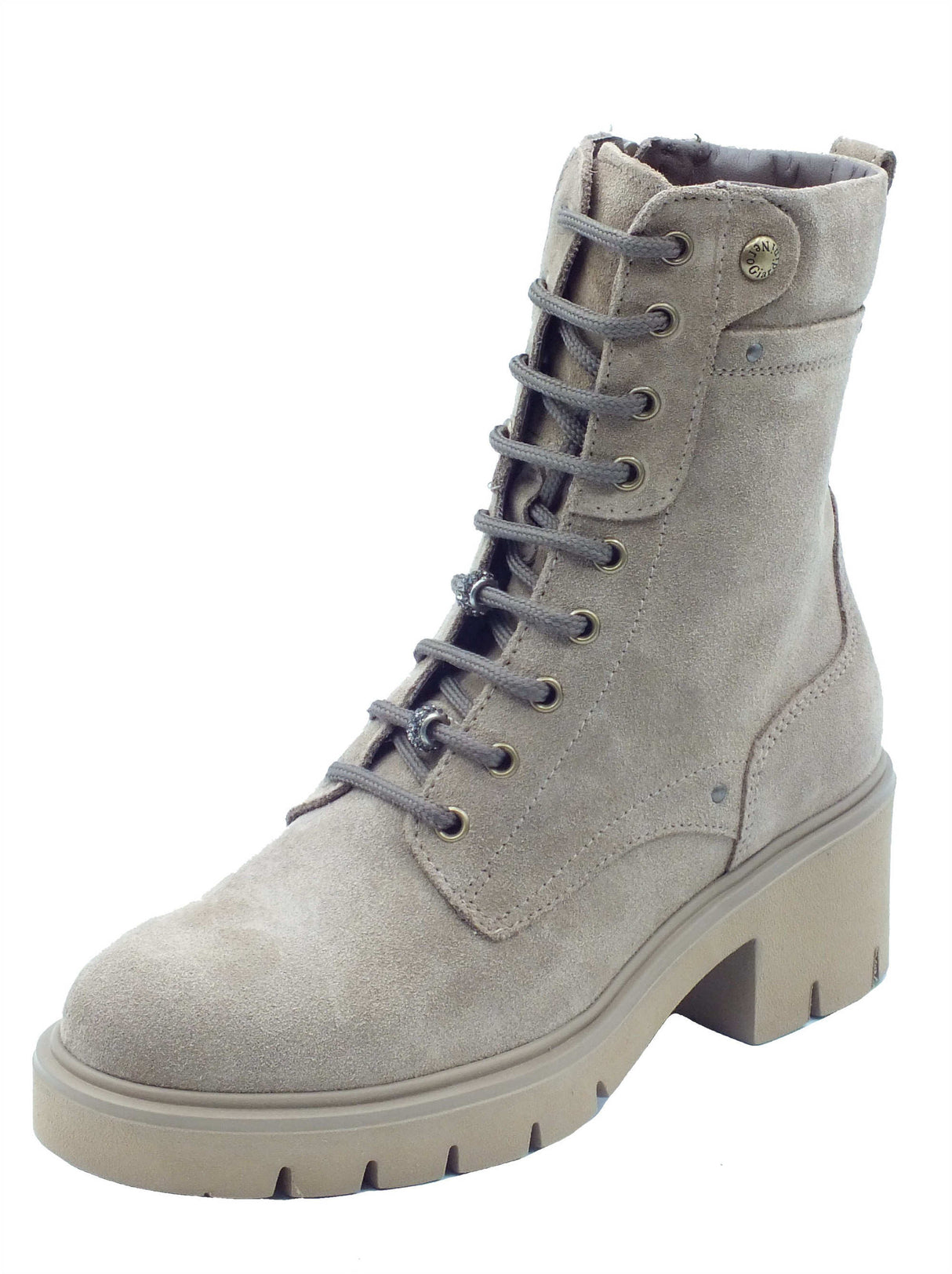 Nero Giardini Nero Giardini Tronchetti con tacco Donna I618051D Velour Col. Fango lana marrone Fango