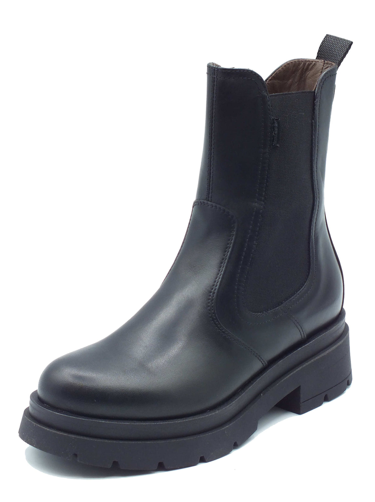 Nero Giardini Nero Giardini Tronchetti con tacco Donna I618071D Guanto Col. Nero pelle nero Nero