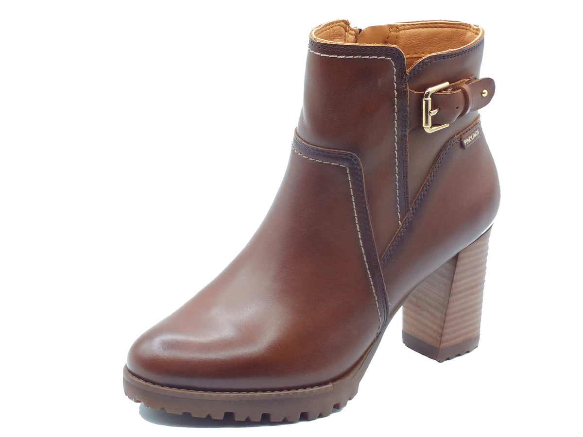 Pikolinos Pikolinos Tronchetti con tacco Donna W7M-8730 Connelly Cuero pelle marrone Cuero