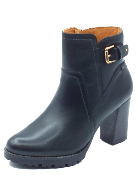 Pikolinos Pikolinos Tronchetti con tacco Donna W7M-8730 Connelly Black pelle nero Black