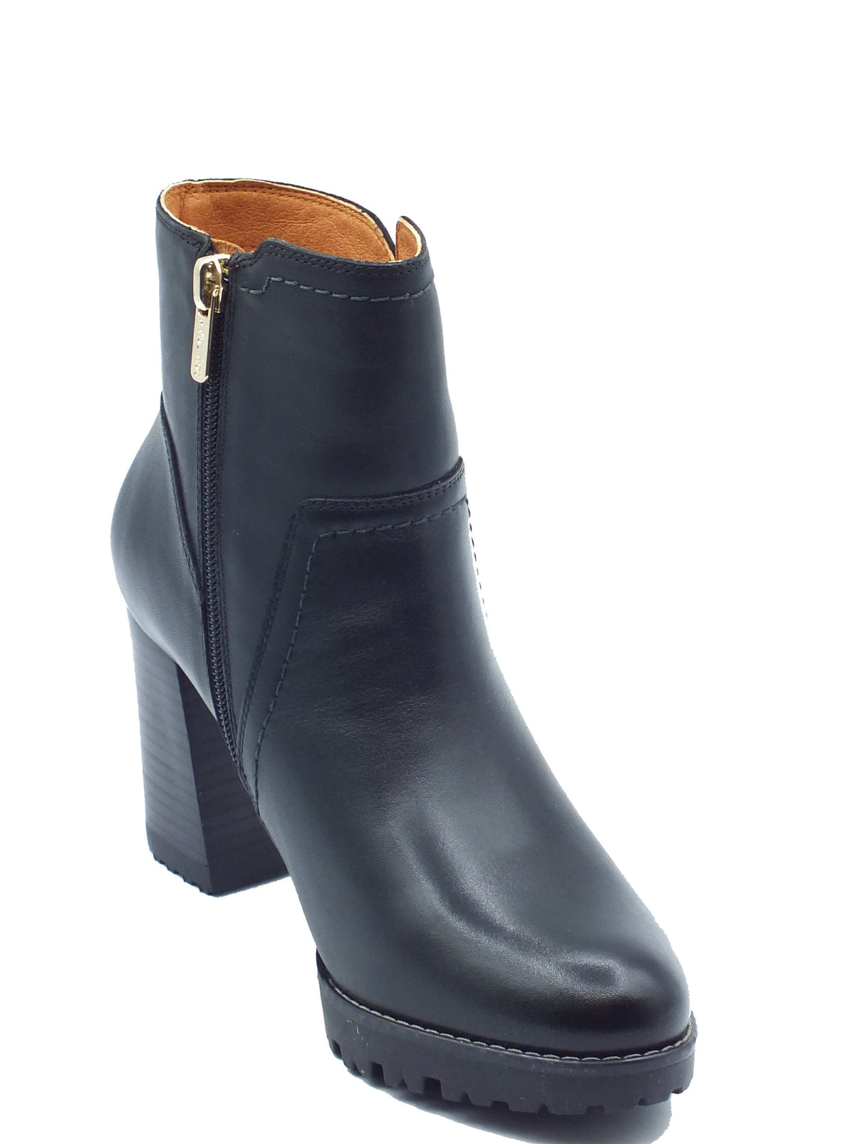 Pikolinos Pikolinos Tronchetti con tacco Donna W7M-8730 Connelly Black pelle nero Black
