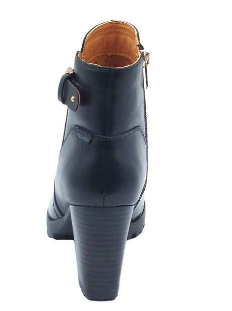 Pikolinos Pikolinos Tronchetti con tacco Donna W7M-8730 Connelly Black pelle nero Black