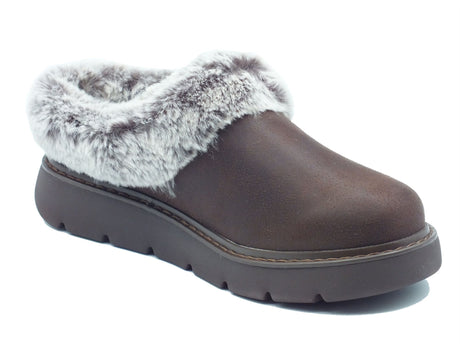 Skechers Skechers Sabot Donna 114762 Cozy Blend Dark Brown sintetico marrone Dark Brown
