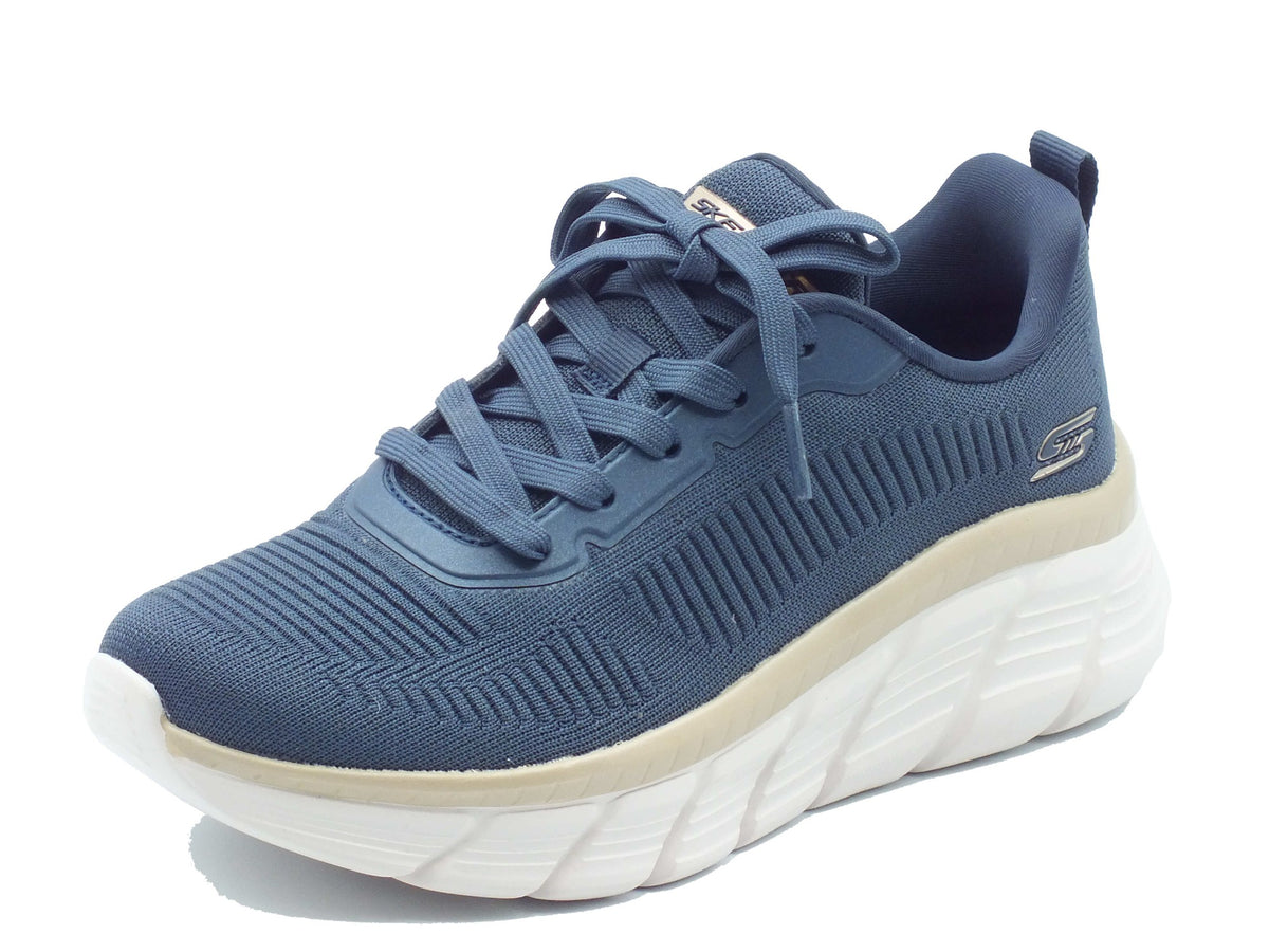 Skechers Skechers Sportive Donna 117385 Flying Hi Navy Gold sintetico blu Navy Gold