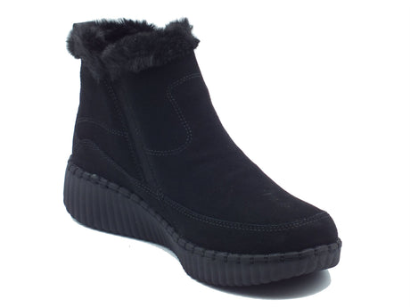Skechers Skechers Tronchetti con zeppa Donna 168108 Fresh Zip Black pelle nero Black