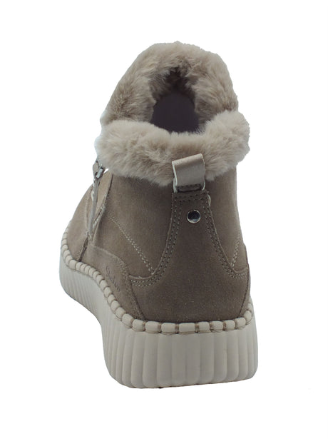 Skechers Skechers Tronchetti con zeppa Donna 168108 Fresh Zip Taupe pelle beige Taupe