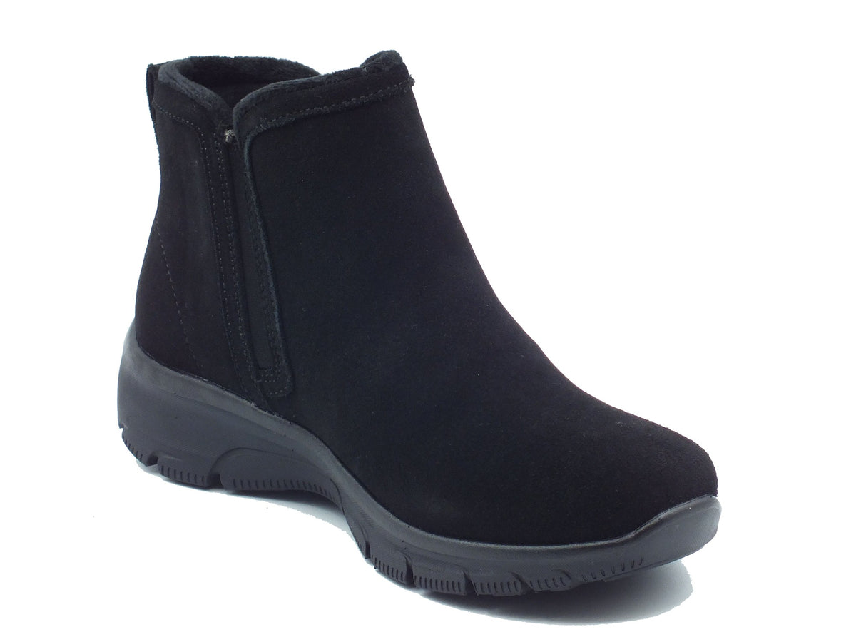 Skechers Skechers Tronchetti con zeppa Donna 168188 Urban Zip Black pelle nero Black