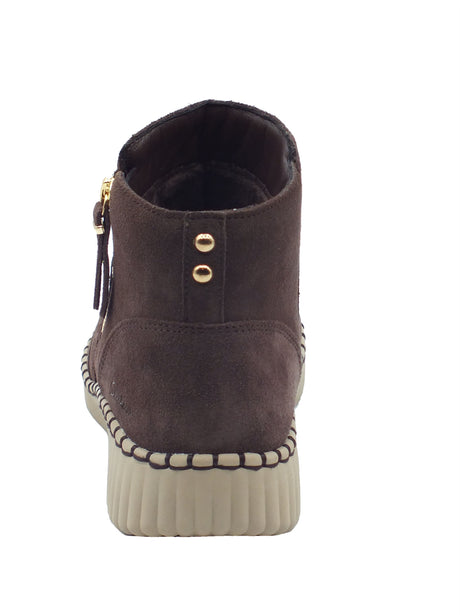 Skechers Skechers Tronchetti con zeppa Donna 169086 Weekend Crush Chocolate pelle marrone Marrone