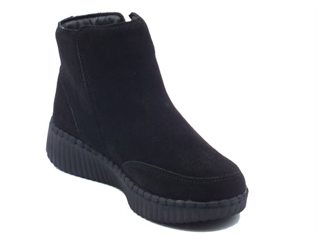 Skechers Skechers Tronchetti con zeppa Donna 169086 Weekend Crush Black pelle nero Black