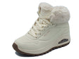 Skechers Skechers Tronchetti con zeppa Donna 190285 Arctic Avenue Off White pelle bianco Off White