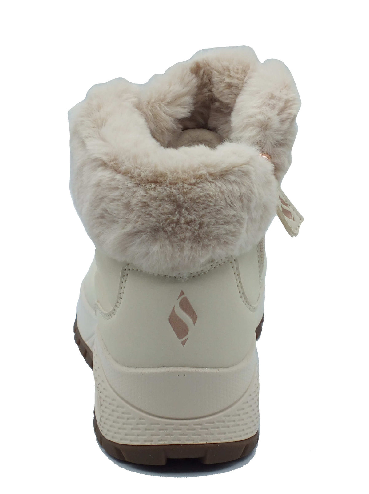 Skechers Skechers Tronchetti con zeppa Donna 190285 Arctic Avenue Off White pelle bianco Off White