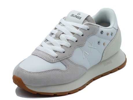 SUN68 SUN68 Sportive Donna Z46206 Ally Studs Bianco pelle bianco Bianco