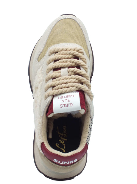 SUN68 SUN68 Sportive Donna Z46208 Ally Winter Bianco Panna pelle bianco Bianco Panna