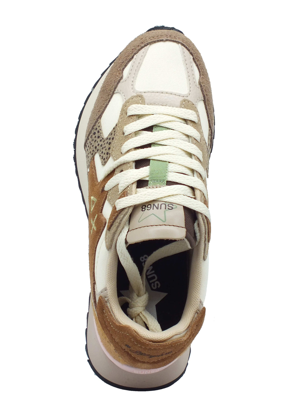 SUN68 SUN68 Sportive Donna Z46222 Stargirl Multicolor Beige pelle marrone Beige