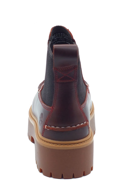Timberland Timberland Scarponcini Donna 0A5TGP Stone Street Burgundy pelle rosso Burgundy