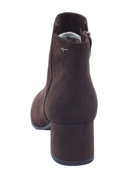 Tamaris Tamaris Tronchetti con tacco Donna 1-25022-47 Mocca pelle marrone Mocca