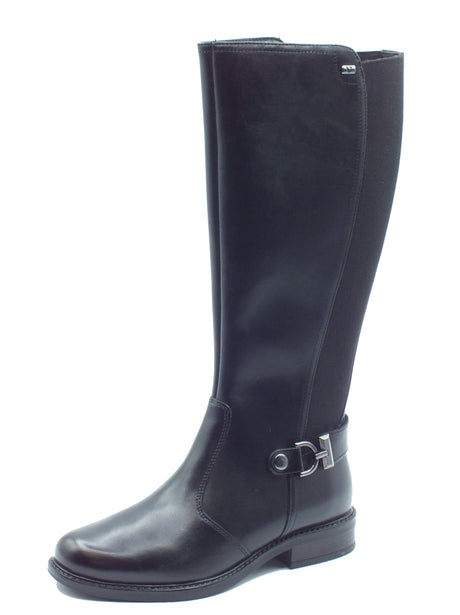Valleverde Valleverde Stivali Donna 17105 Vitello Nero pelle nero Nero