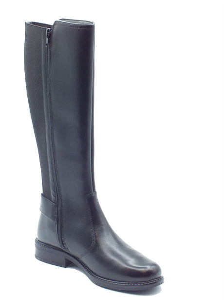 Valleverde Valleverde Stivali Donna 17105 Vitello Nero pelle nero Nero