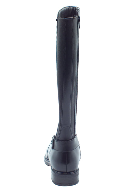 Valleverde Valleverde Stivali Donna 17105 Vitello Nero pelle nero Nero