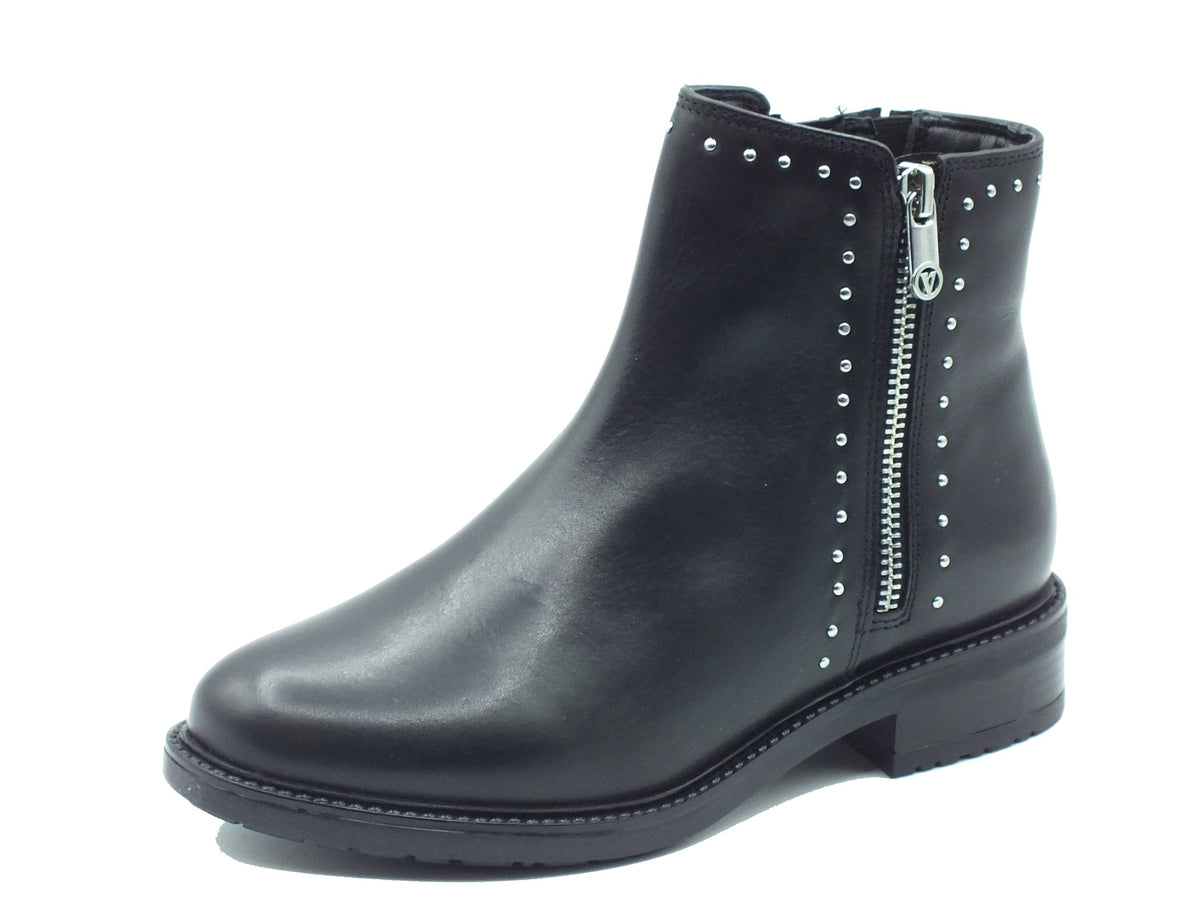 Valleverde Valleverde Tronchetti con tacco Donna 17113 Vitello Nero pelle nero Nero