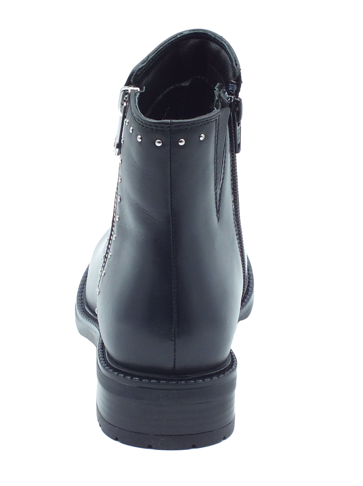 Valleverde Valleverde Tronchetti con tacco Donna 17113 Vitello Nero pelle nero Nero