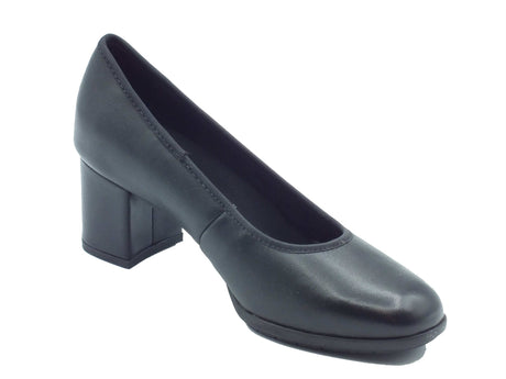Valleverde Valleverde Decoltè con tacco Donna 36561 Nappa Nera pelle nero Nero
