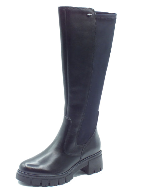 Valleverde Valleverde Stivali Donna 47405 Vitello Nero pelle nero Nero