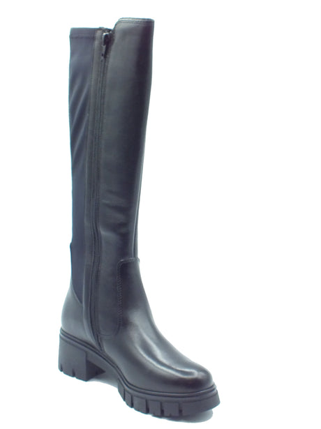 Valleverde Valleverde Stivali Donna 47405 Vitello Nero pelle nero Nero