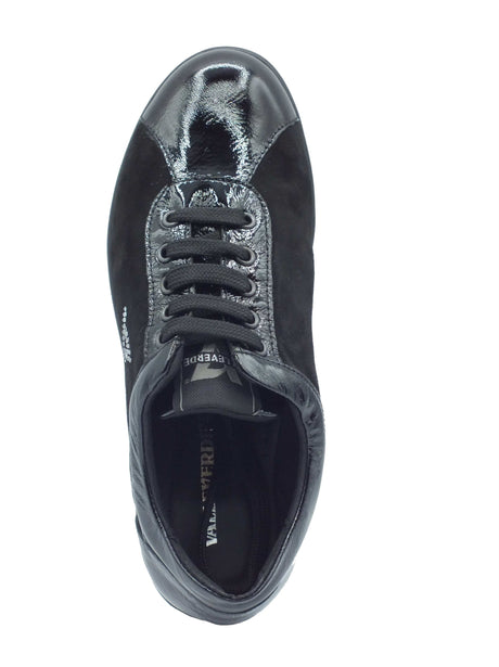Valleverde Valleverde Sneakers confort Donna VD204F Suede Black pelle nero Nero
