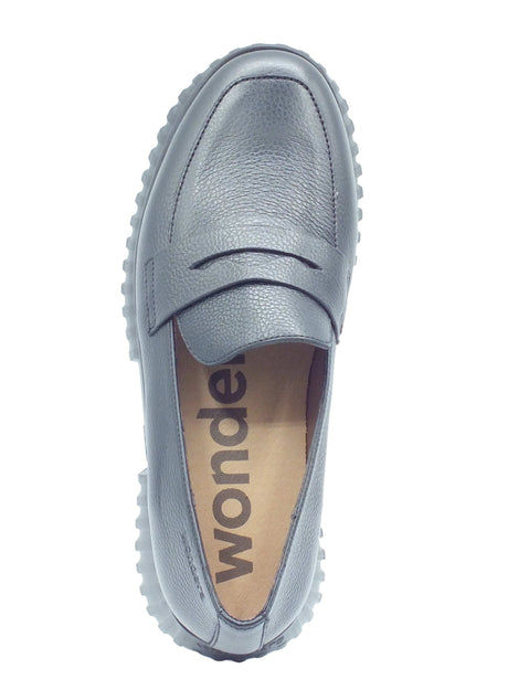 Wonders Wonders Mocassini Donna A-4402 FlexFly Wild Negro pelle nero Nero