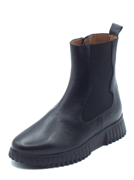 Wonders Wonders Tronchetti con zeppa Donna A-4422 FlexFly Wild Negro pelle nero Negro