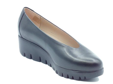 Wonders Wonders Decoltè con zeppa Donna C-33100 Nature Negro pelle nero Nero