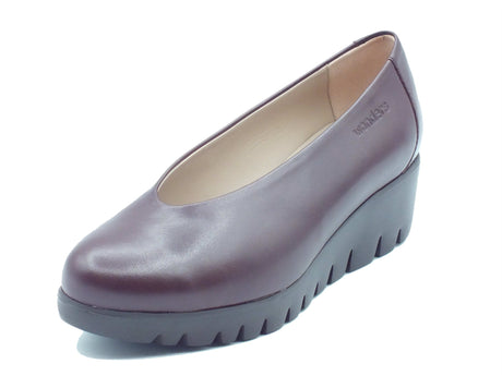 Wonders Wonders Decoltè con zeppa Donna C-33100 Nature Testa pelle marrone marrone