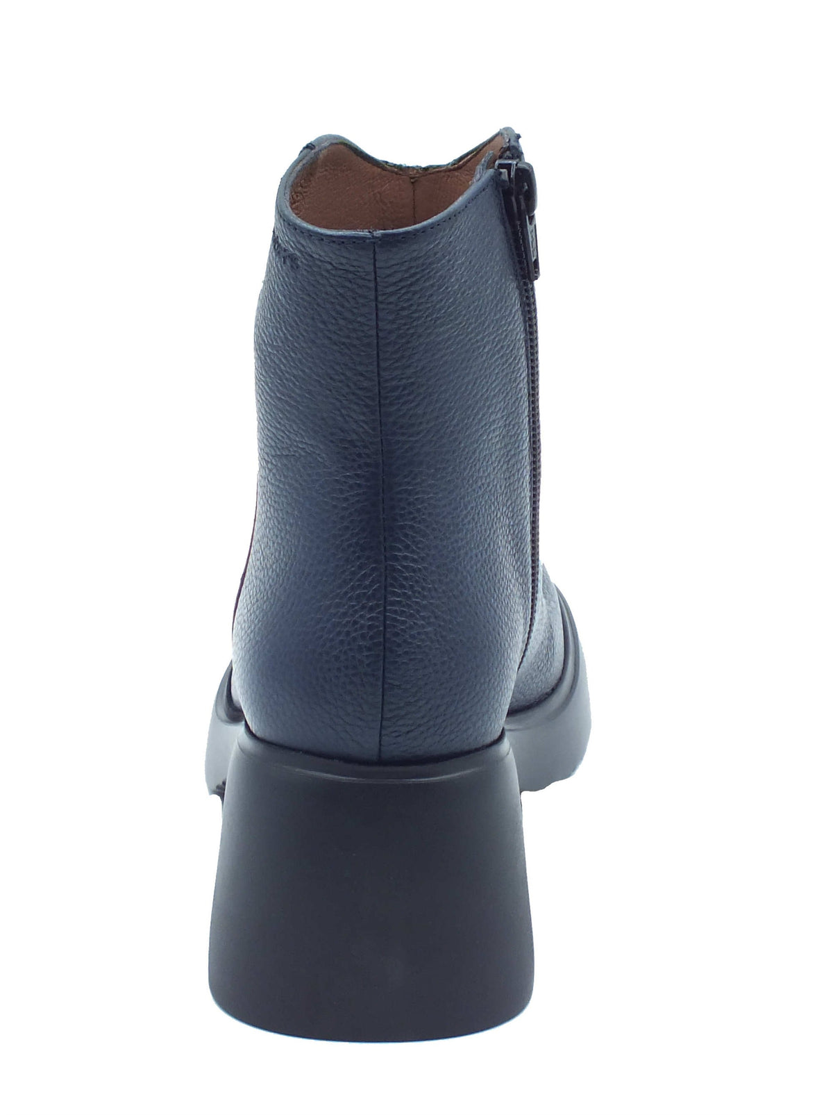 Wonders Wonders Tronchetti con tacco Donna E-7125 Flytres Wild Noche pelle blu Noche