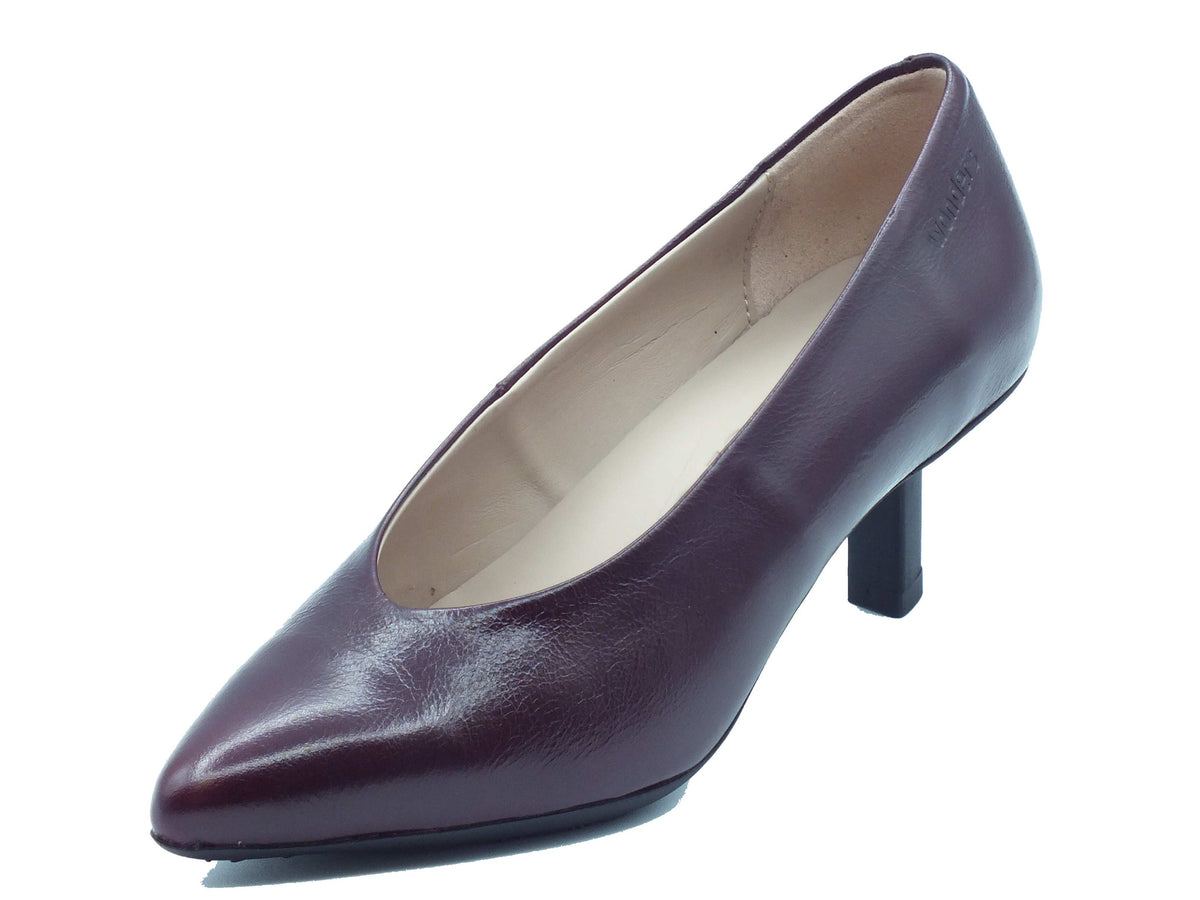 Wonders Wonders Decoltè con tacco Donna G-7141 FlexFit Talis Vino pelle rosso bordò