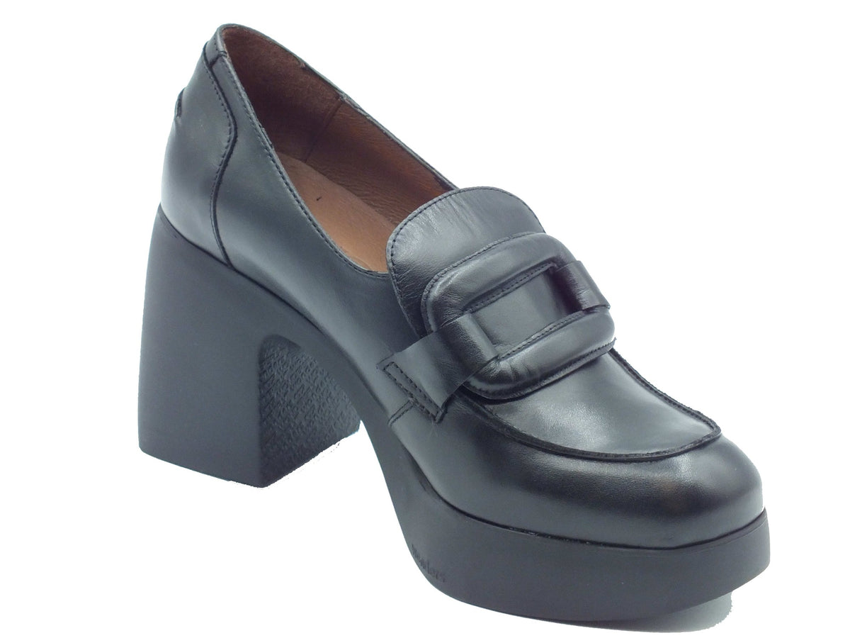 Wonders Wonders Mocassini Donna H-4903 Infly Iseo Negro pelle nero Nero