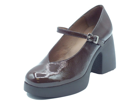 Wonders Wonders Decoltè con tacco Donna H-49100 Lady Lack Coffe pelle marrone marrone