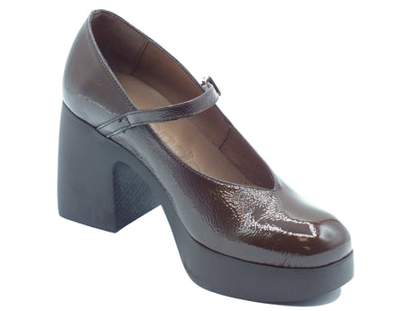 Wonders Wonders Decoltè con tacco Donna H-49100 Lady Lack Coffe pelle marrone marrone