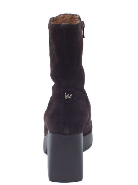 Wonders Wonders Tronchetti con tacco Donna H-49101 Lady Charme Testa pelle marrone Testa