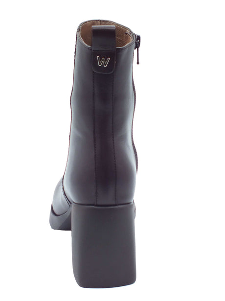 Wonders Wonders Tronchetti con tacco Donna L-1601 Vera Isy Testa pelle marrone Testa