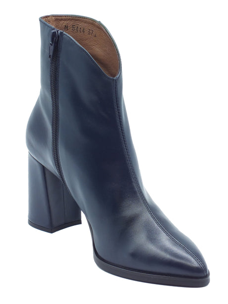 Wonders Wonders Tronchetti con tacco Donna M-5400 Bis Noche pelle blu Noche
