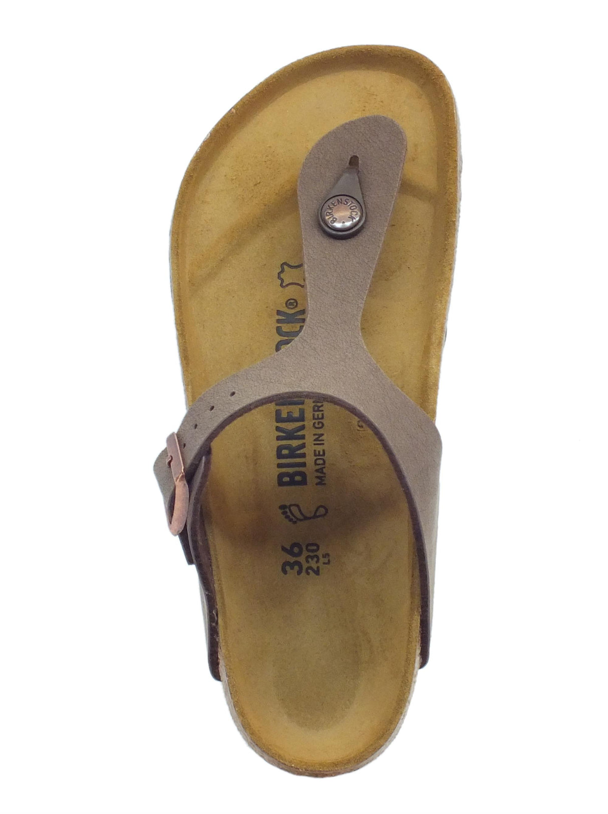 Birkenstock Infradito Birkenstock per donna Gizeh BS colore mocca mocca