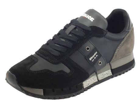 Blauer USA Sneakers Blauer USA per donna Melrose in tessuto e camoscio nero Black