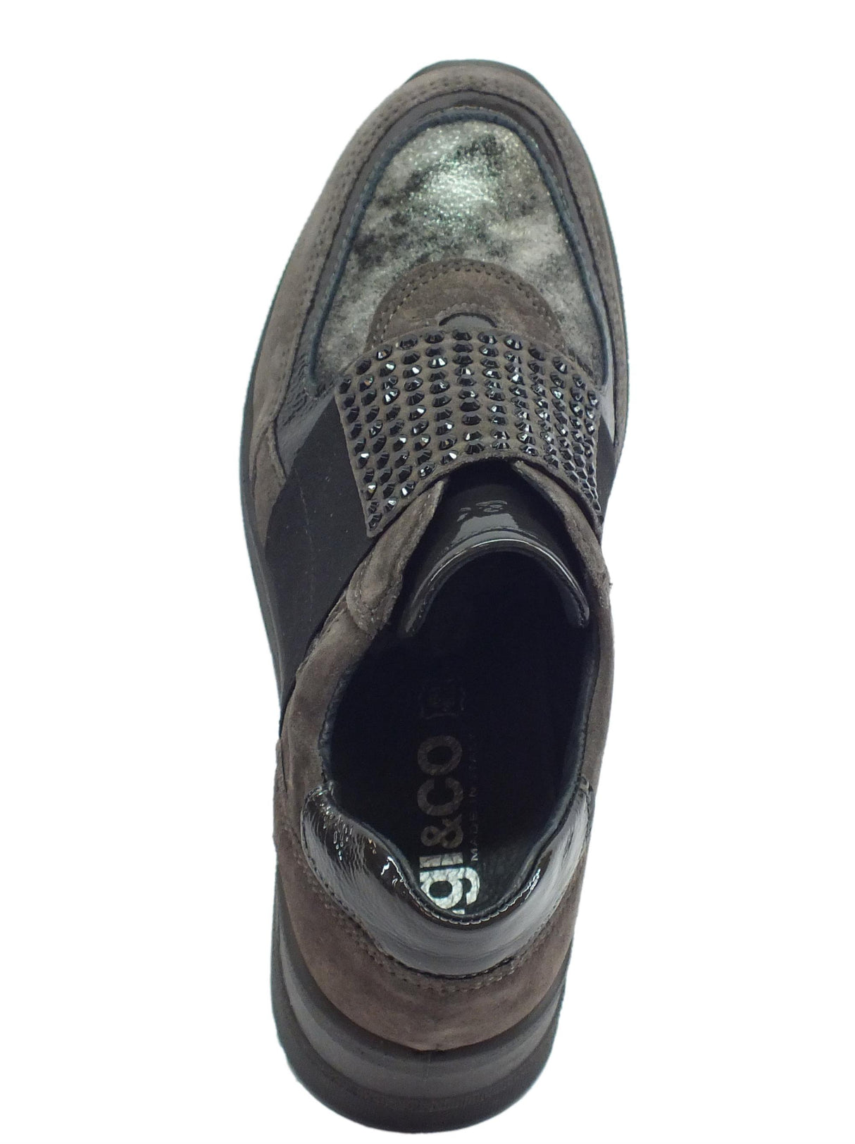 Igi&Co Mocassini Igi&Co per donna in scamosciato grigio zeppa alta Grigio