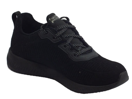Skechers Skechers per donna sportive Team Bobs in tessuto nero Black