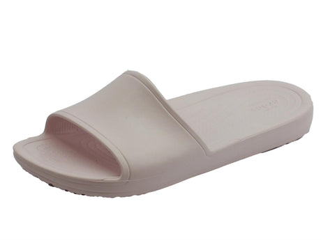 Crocs Crocs Sloane Slide Barely Pink ciabatte donna in gomma rosa Pink