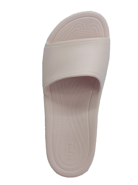 Crocs Crocs Sloane Slide Barely Pink ciabatte donna in gomma rosa Pink