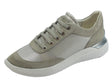 Geox Geox D Theragon sneakers donna in camoscio e tessuto argento grigio zeppa bassa Grey